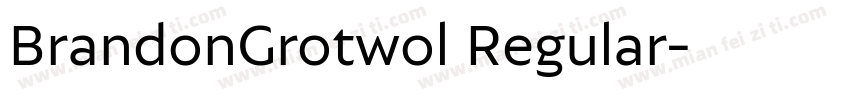 BrandonGrotwol Regular字体转换